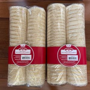 Decorative mesh ribbon -NWT -72ft